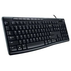 Logitech K200 черный/серый